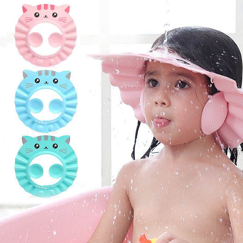 Kids’ Waterproof Bath Cap with Ear Protection